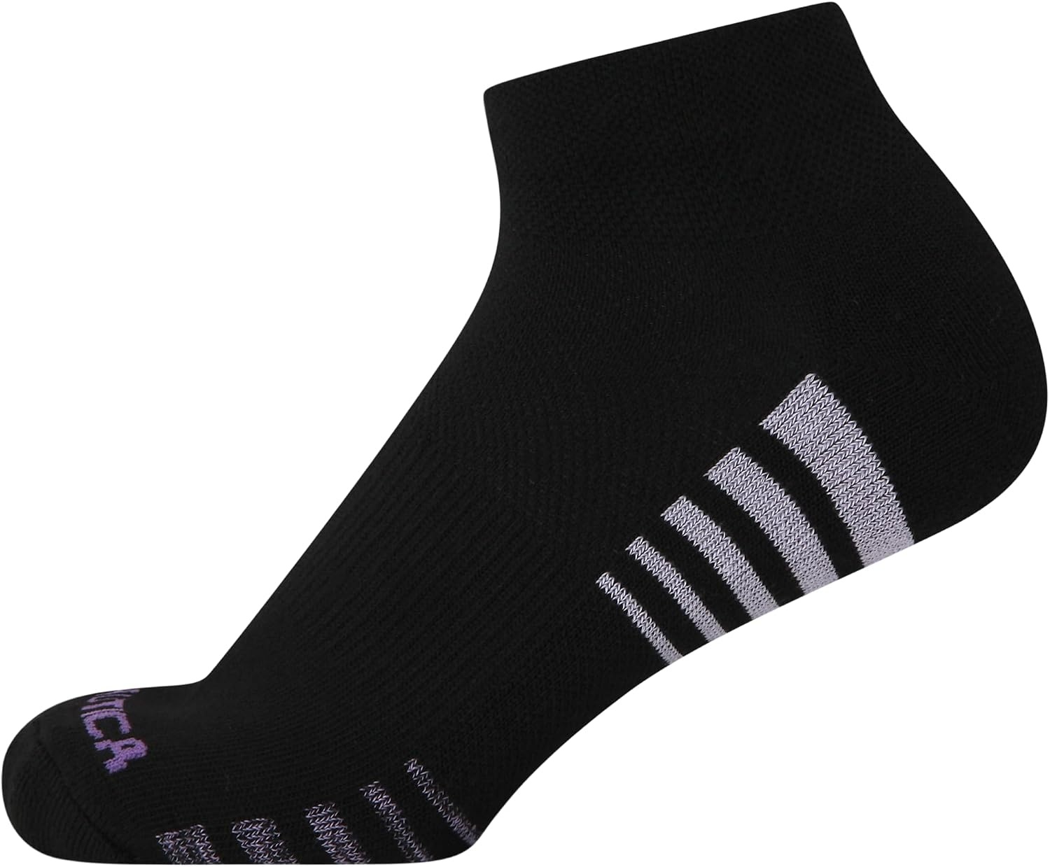 image:imageNautica Womens Quarter Cut Moisture Control Athletic Socks with Cushioned Comfort 12 PackCharcoal Black