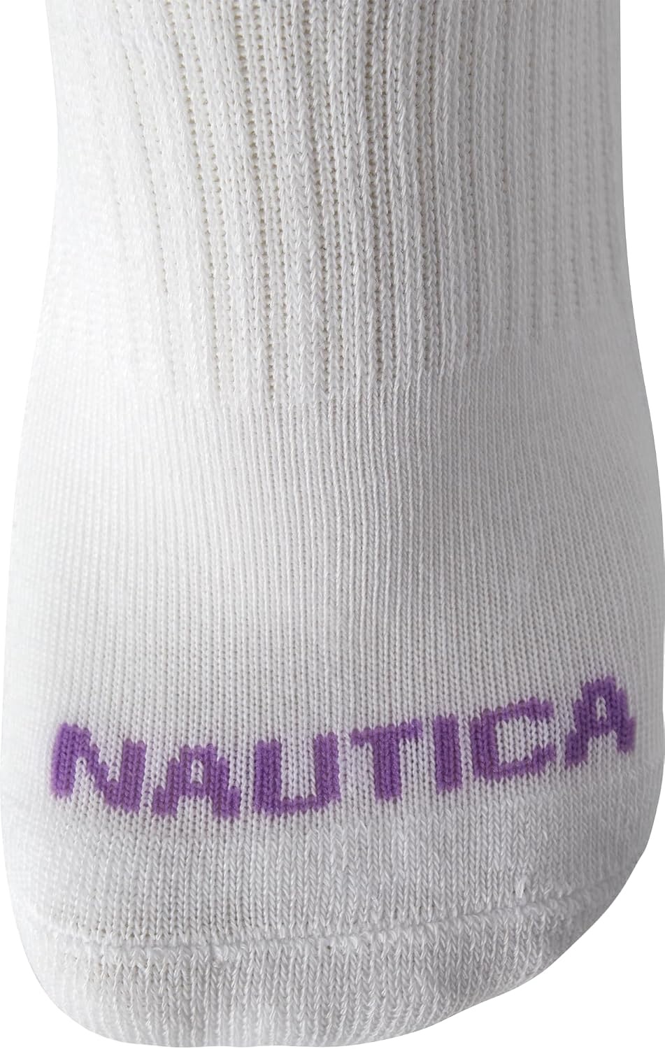 image:imageNautica Womens Quarter Socks 6 Pack Cushioned Moisture Wicking Athletic Quarter Socks for WomenAll White