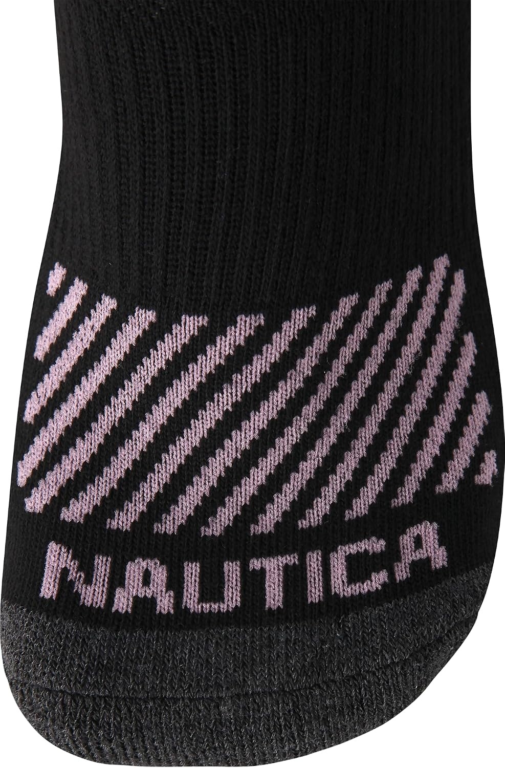 image:imageNautica Womens Quarter Socks 6 Pack Cushioned Moisture Wicking Athletic Quarter Socks for WomenBlack Logo