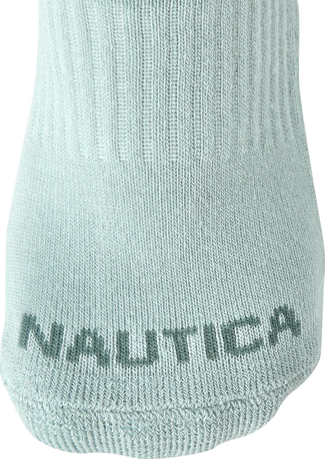 image:imageNautica Womens Quarter Socks 6 Pack Cushioned Moisture Wicking Athletic Quarter Socks for WomenGreen Assorted
