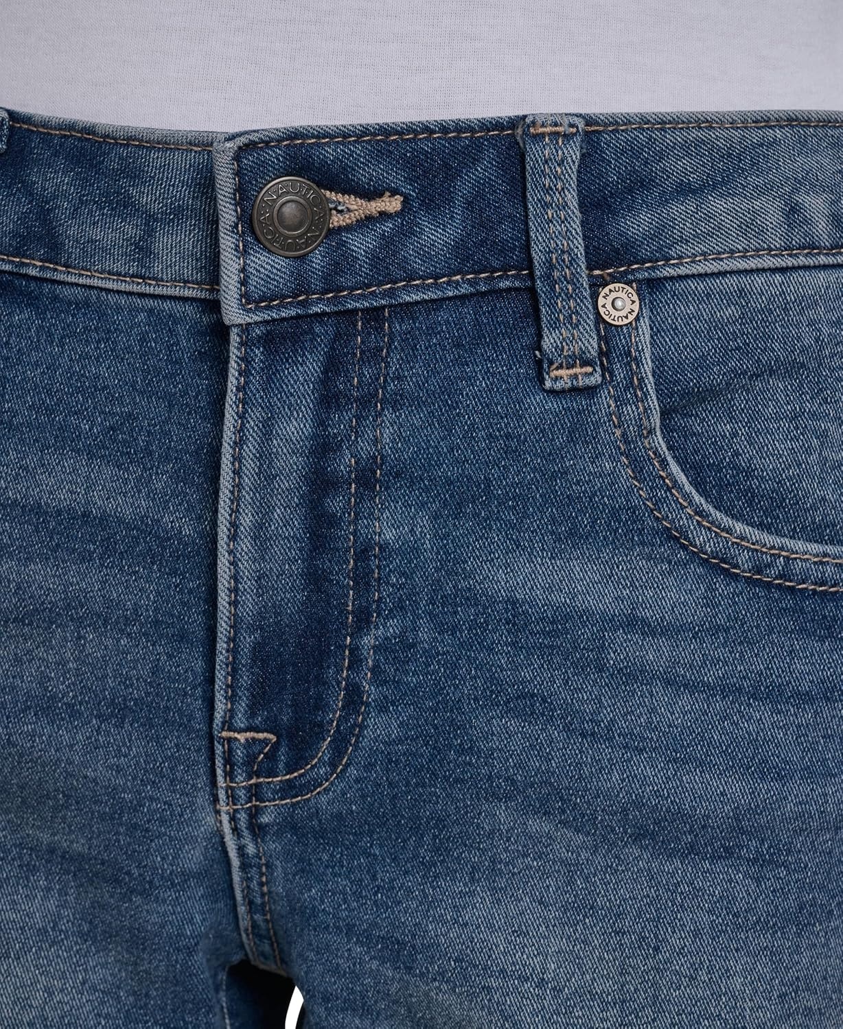 image:imageNautica Womens Surf Cuffed Jean Denim ShortsVintage Blue