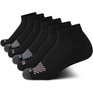 Nautica Womens Quarter Socks – 6 Pack Cushioned Moisture Wicking Athletic Quarter Socks for Women(Black Logo)