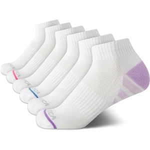 Nautica Womens Quarter Socks – 6 Pack Cushioned Moisture Wicking Athletic Quarter Socks for Women(Classic White)
