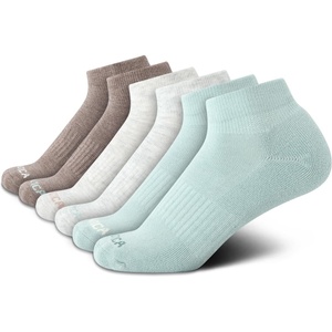 Nautica Womens Quarter Socks – 6 Pack Cushioned Moisture Wicking Athletic Quarter Socks for Women(Green Assorted)