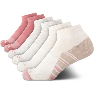 Nautica Womens Quarter Socks – 6 Pack Cushioned Moisture Wicking Athletic Quarter Socks for Women(Oatmeal Logo)