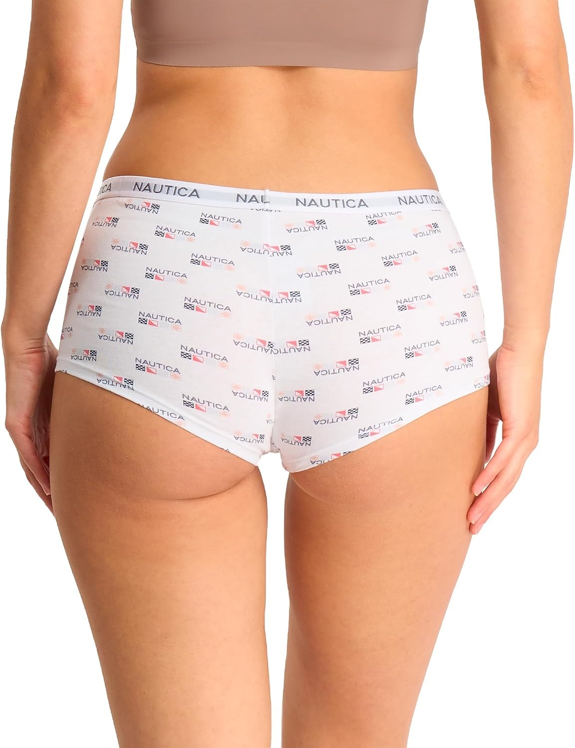 image:imageNautica Womens Cotton Boyshort Underwear Set 5PackMd Heather GreyEndless DuskOndine BlushSlate RoseNt Flag