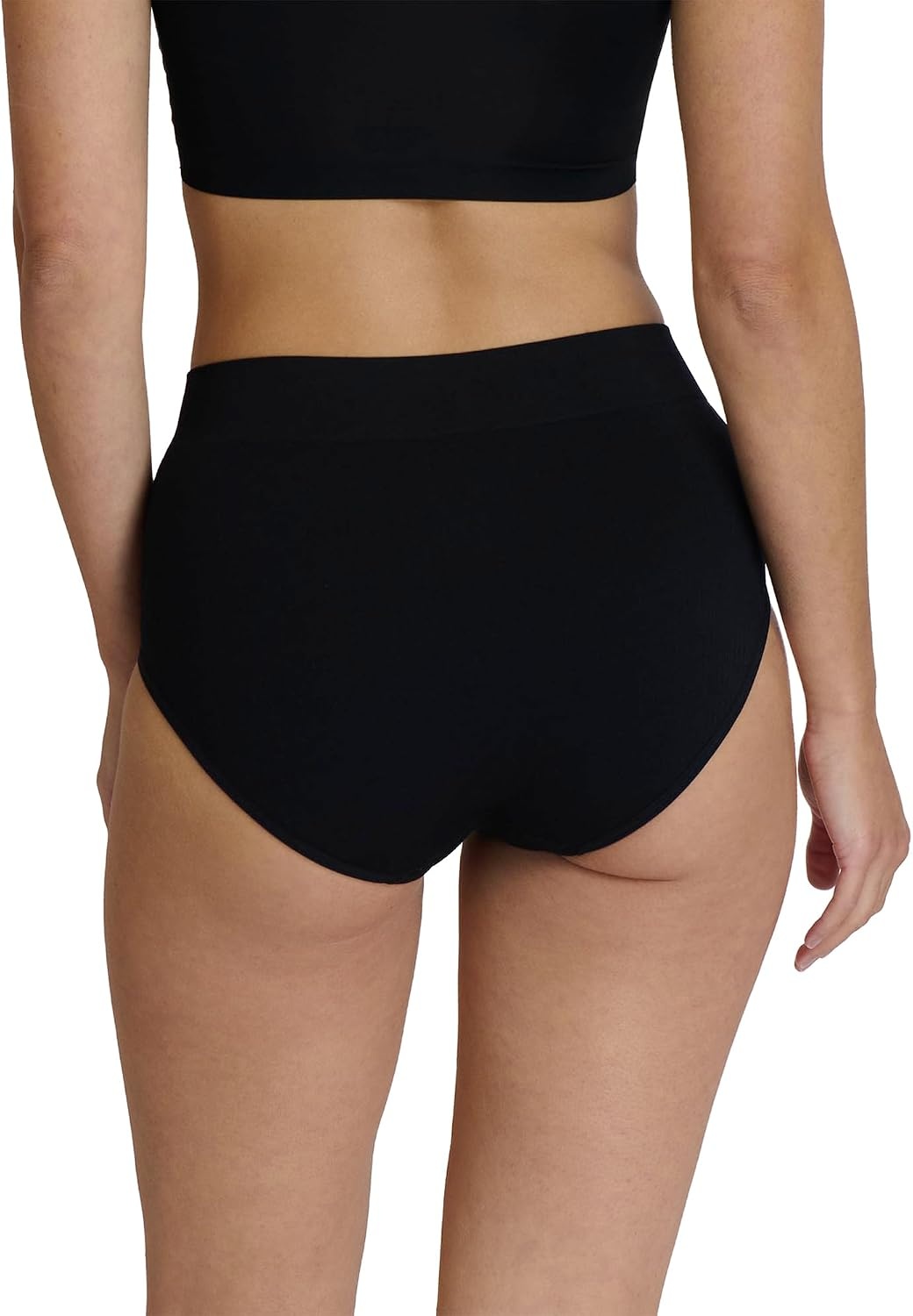 image:imageNautica Womens Seamless Ribbed Knit Brief Underwear Set 5PackChroniumApricot RoseMid Heather GreyIvory ShellBlack