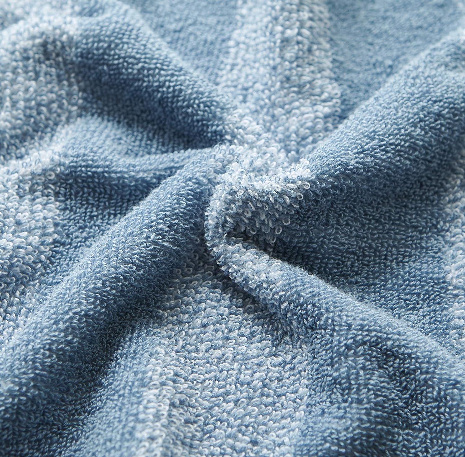 image:imageNautica Bath Towels 100 Soft amp Absorbent Plush Cotton Towels with Yarn Dye Loops Medium Weight Bathroom Towels Cruise Along Blue 6 PieceOak Lake Blue