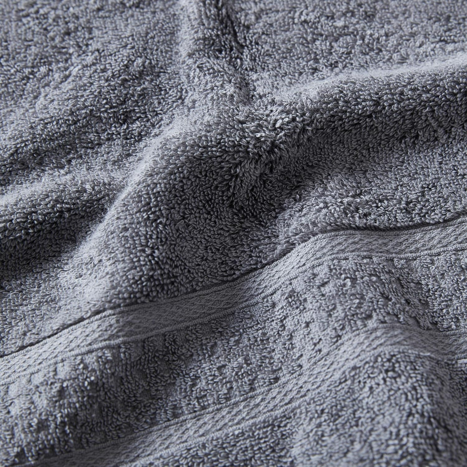 image:imageNautica Bathroom Towels Soft Cotton Washcloth Bath amp Hand Towel Set Highly Absorbent amp Quick Dry Zero Twist Set of 6 College Dorm Room Essentials Oceane WhiteOceane Grey