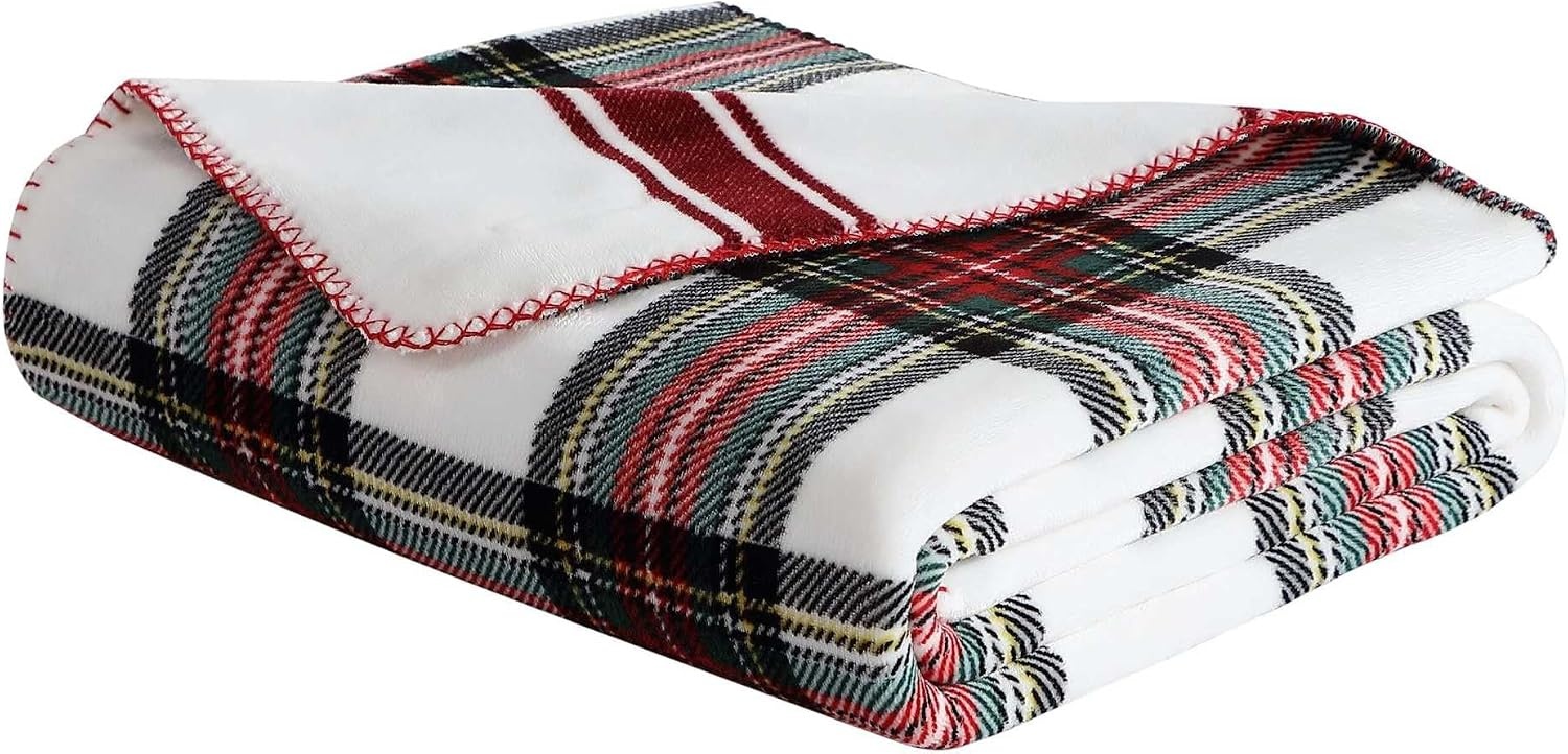 image:imageNautica Blanket UltraSoft Plush Throw Blanket Reversible amp Oversized Bedding for Couch or Bed Hillcrest PlaidStripe Red 50 x 70Hillcrest PlaidSailor Stripe Red