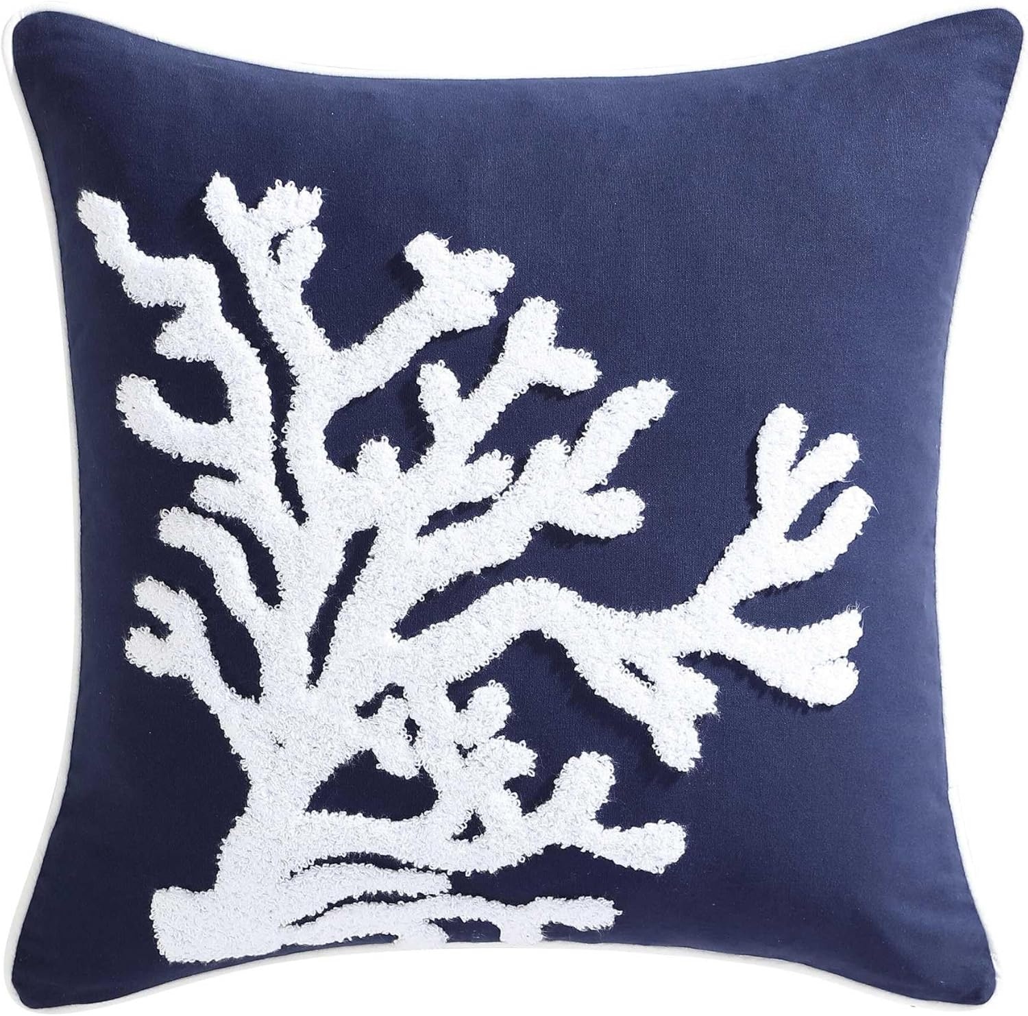 image:imageNautica Decorative Pillow Soft amp Plush Printed Throw Pillow Square Pillow for Bed or Couch Flag Blue 18 x 18Coral Blue