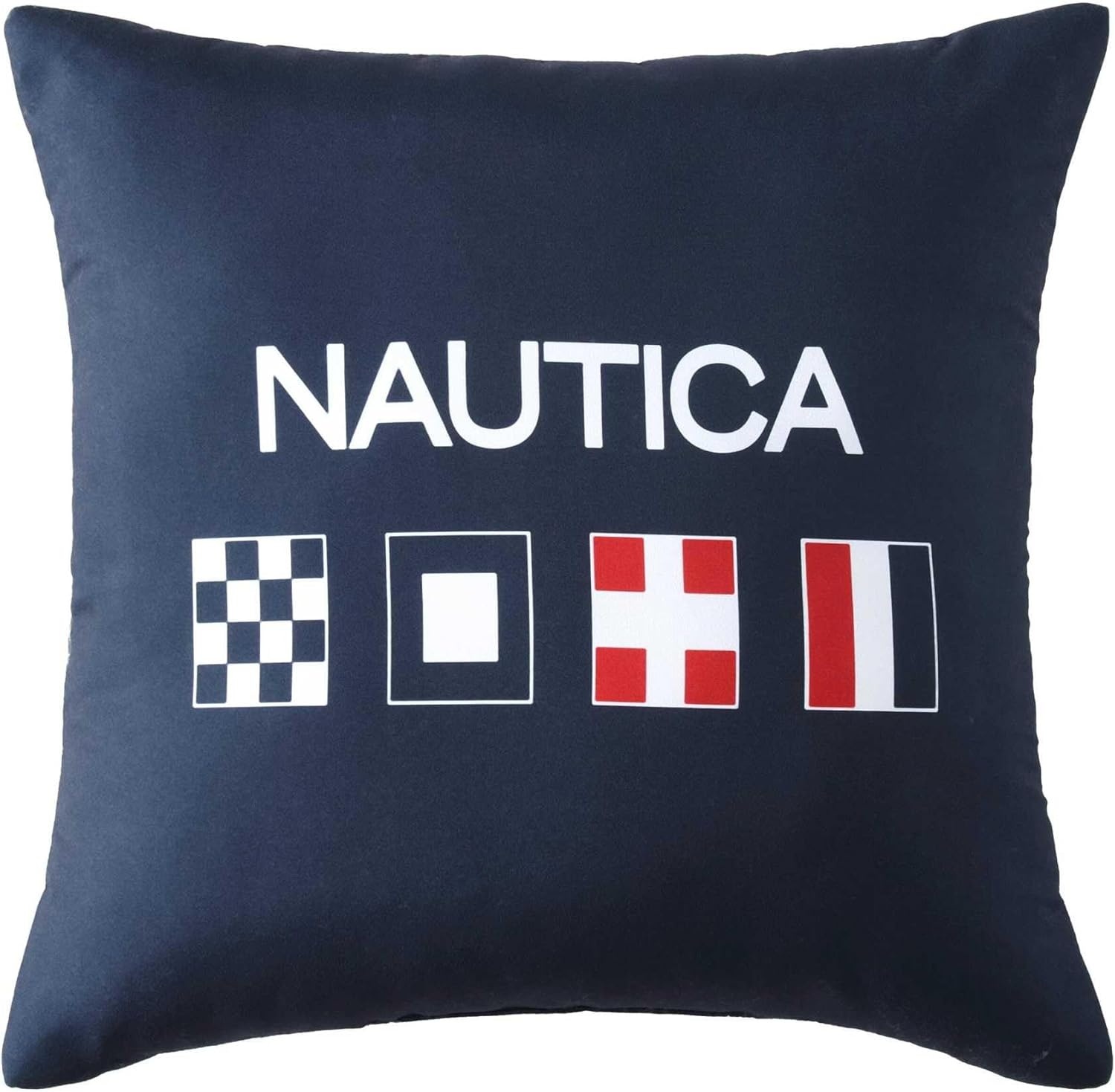 image:imageNautica Decorative Pillow Soft amp Plush Printed Throw Pillow Square Pillow for Bed or Couch Flag Blue 18 x 18Flag Blue