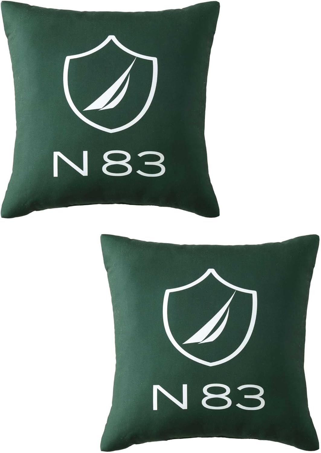 image:imageNautica Decorative Pillow Soft amp Plush Printed Throw Pillow Square Pillow for Bed or Couch Flag Blue 18 x 18N83 Boat Green