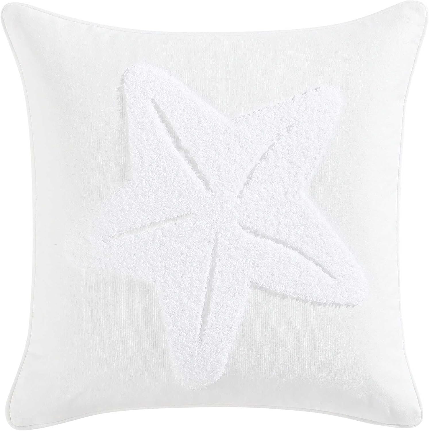 image:imageNautica Decorative Pillow Soft amp Plush Printed Throw Pillow Square Pillow for Bed or Couch Flag Blue 18 x 18Starfish Loop White
