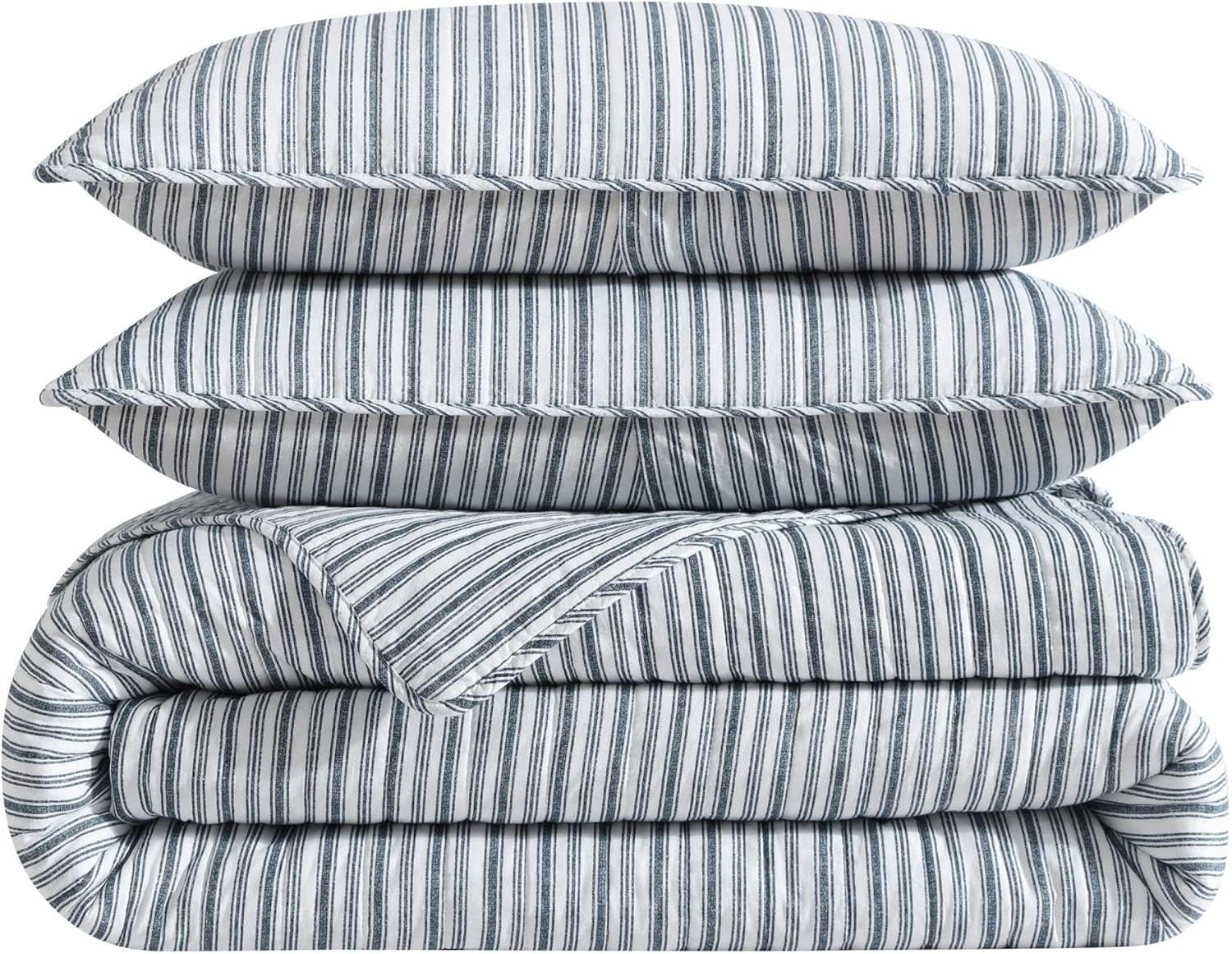 image:imageNautica Quilt Set Soft Bedding with Matching Sham Rounded Corner Reversible Design Coleridge Blue TwinColeridge Blue