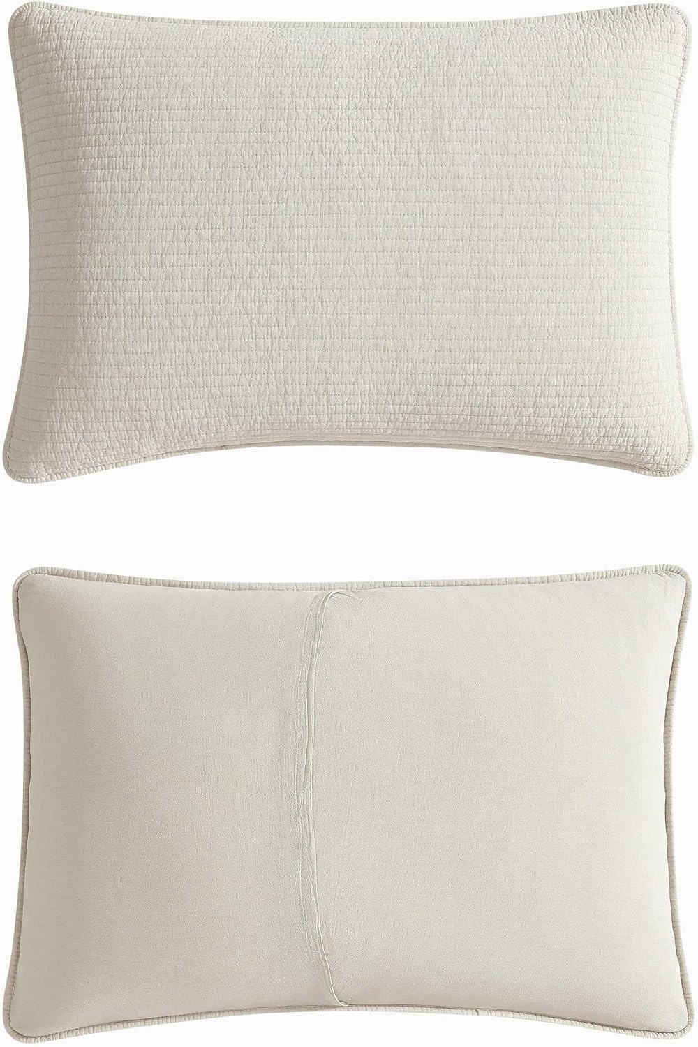 image:imageNautica Quilt Set Super Soft Solid Washed Woven Cotton Bedding with Matching Sham Casual Style Home Essentials Seashore Stitch Beige TwinSeashore Stitch Beige