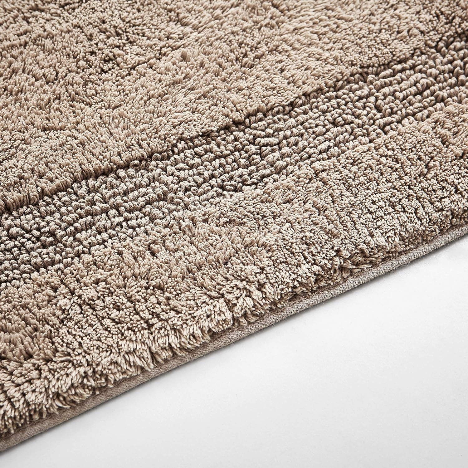 image:imageNautica Runner Rug Soft amp Absorbent Tufted Cotton Bath Rug with SkidResistant Backing OekoTex Certified Peniston White 24 x 40Peniston Brown