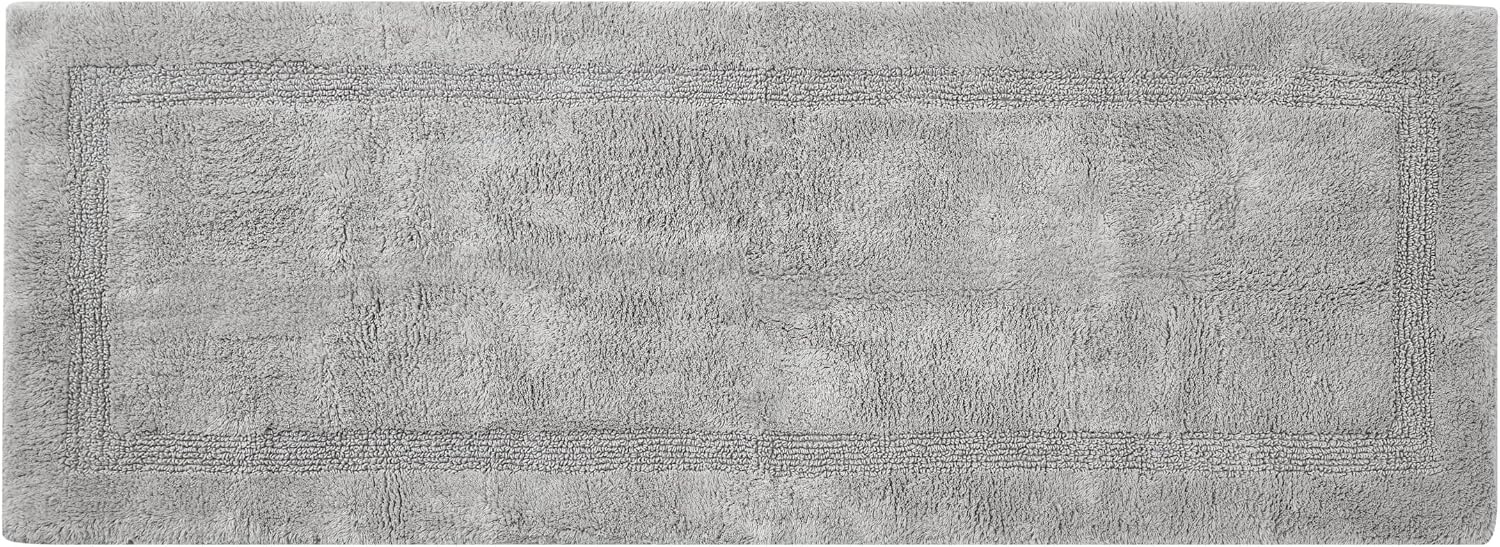 image:imageNautica Runner Rug Soft amp Absorbent Tufted Cotton Bath Rug with SkidResistant Backing OekoTex Certified Peniston White 24 x 40Peniston Pastel Grey