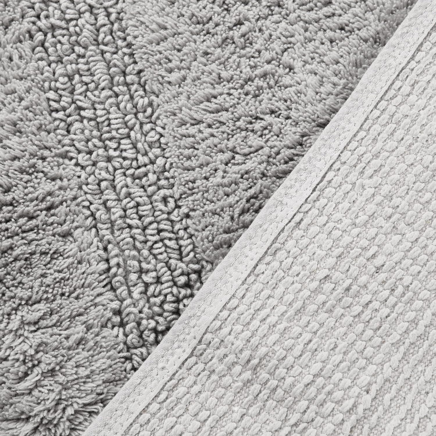 image:imageNautica Runner Rug Soft amp Absorbent Tufted Cotton Bath Rug with SkidResistant Backing OekoTex Certified Peniston White 24 x 40Peniston Pastel Grey
