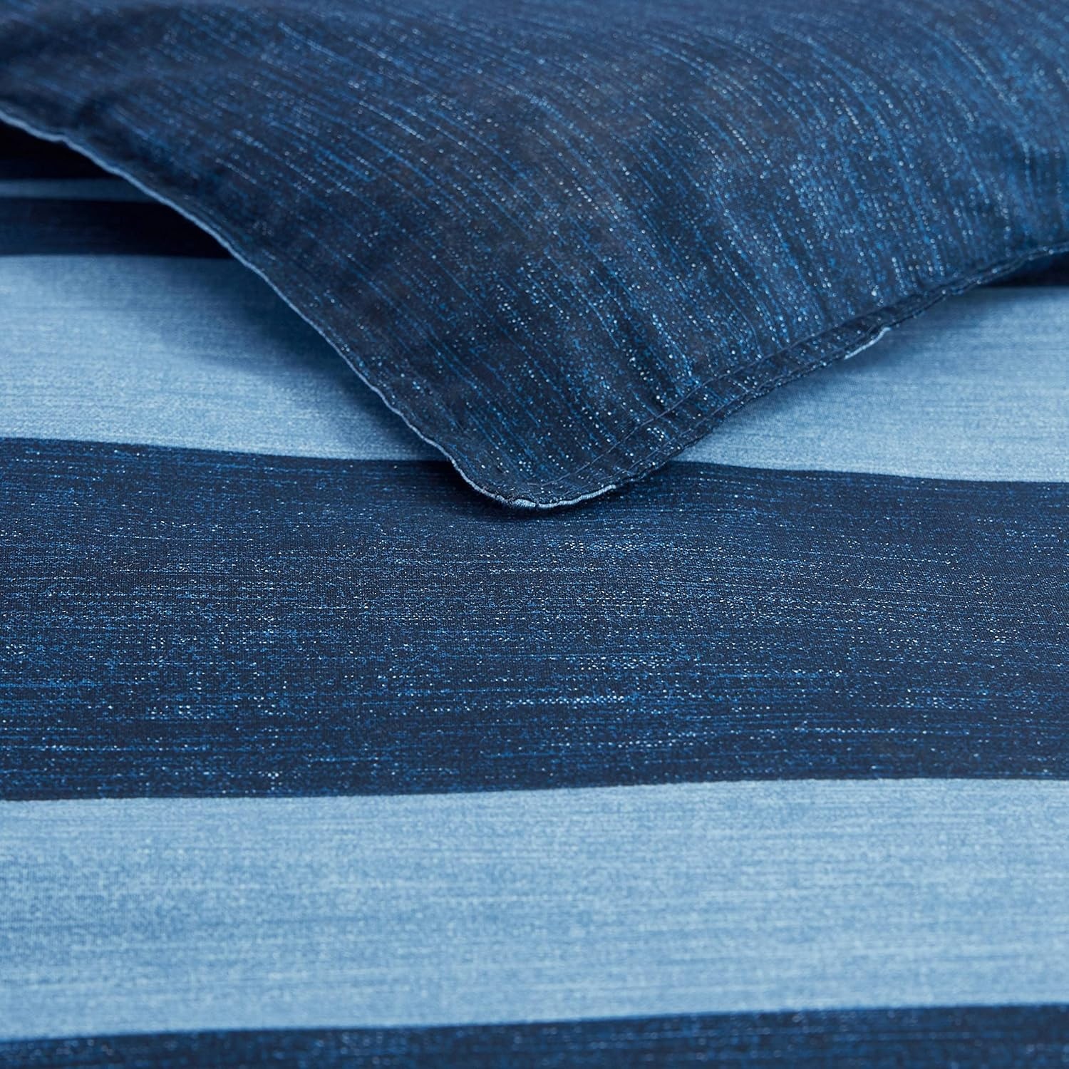 image:imageNautica Standard Quilted Sham Yarn Dyed Cotton Bedding with Reversible Plaid Design Lightweight Pillowcase College Dorm Room Essentials Adelson BlueNavyBlue