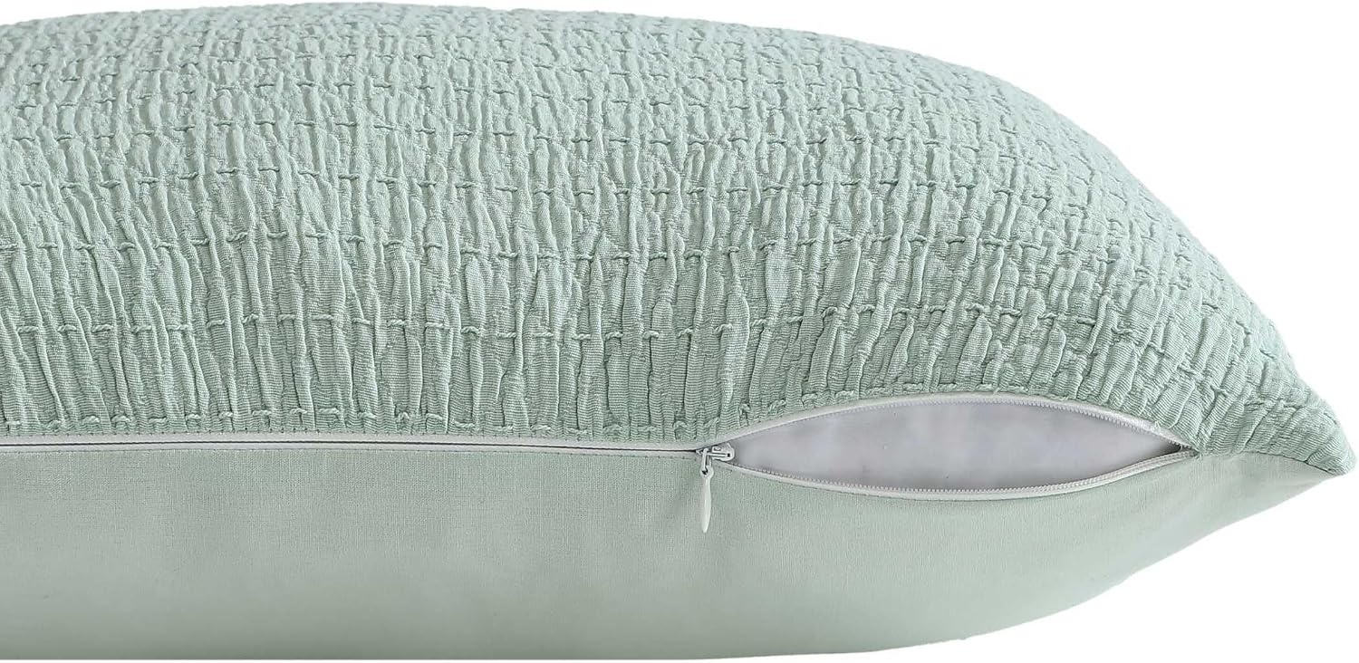 image:imageNautica Throw Pillow Super Soft Constructions with Zip Closure Ideal for Couch or Bed Coastal Home Essentials Wave Texture Blue 20 x 20Wave Texture Aqua