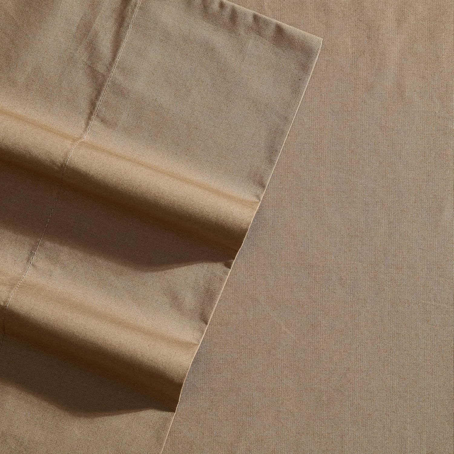 image:imageNautica Twin Bed Sheets Lightweight Cotton Percale Bedding Set with Matching Pillowcase Crisp amp Cool Dorm Essentials OekoTex Certified Bayview Solid GreenBayview Brown