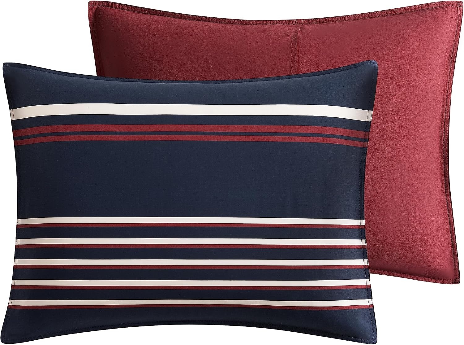 image:imageNautica Twin Duvet Cover Set Soft Woven Cotton Bedding with a Breathable amp MediumWeight Feel 2Piece Bed Set with Matching Pillowcase Mineola NavyKing