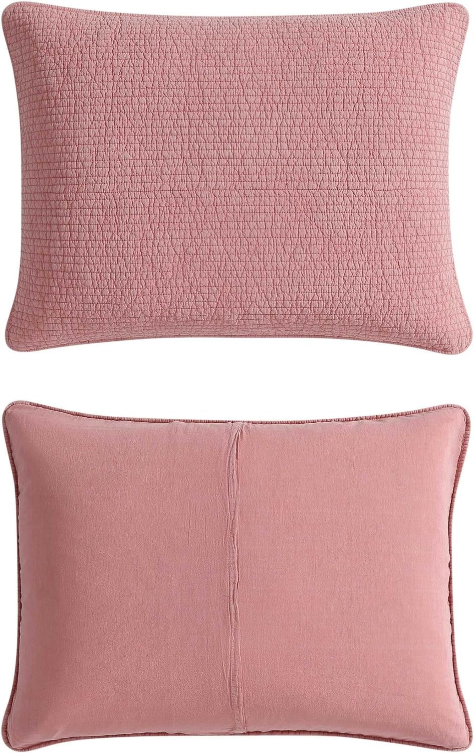 image:imageNautica Twin Quilt Set Soft amp Reversible Cotton Bedding with a Smooth Finish 2 Piece Coastal Bed Set with Matching Pillowcase Seashore Stitch PinkSeahorse Stitch Pink