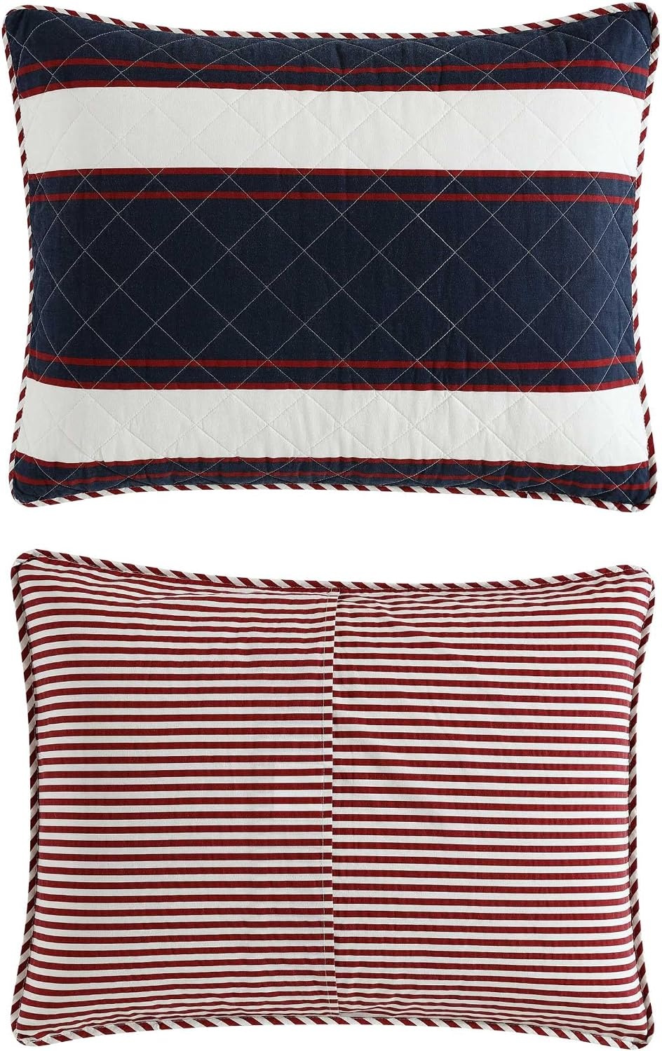 image:imageNautica Twin Quilt Set Super Soft Reversible Bedding with Matching Sham Striped Home Decor Wesley Navy TwinWesley Navy