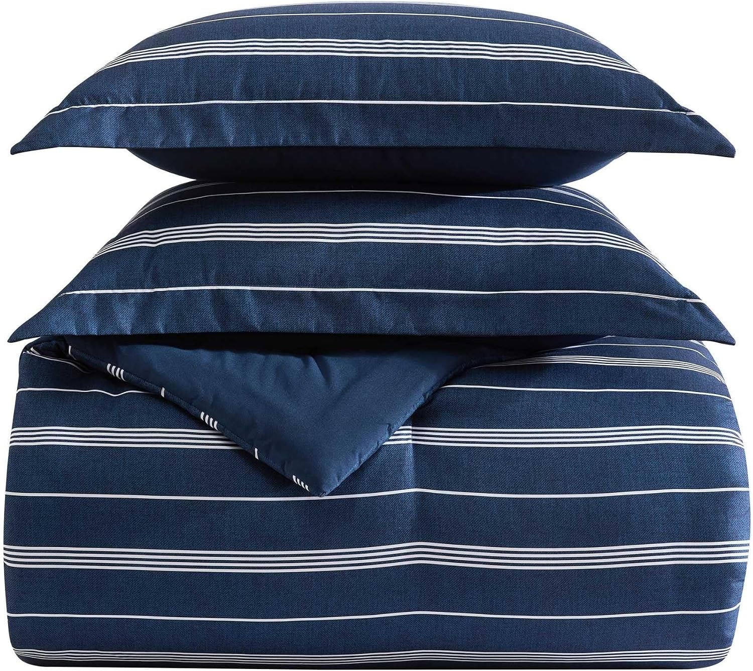 image:imageNautica Twin XL Comforter Set Soft amp Reversible Bedding with Bonus Bed Sheets amp Pillowcases 5Piece Bed Set Mariners Line SolidPlaid BlueMariners Line SolidPlaid Blue