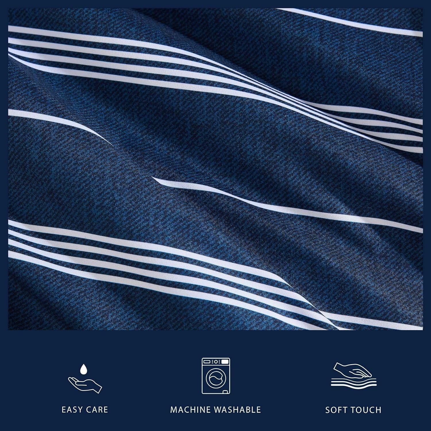 image:imageNautica Twin XL Comforter Set Soft amp Reversible Bedding with Bonus Bed Sheets amp Pillowcases 5Piece Bed Set Mariners Line SolidPlaid BlueMariners Line SolidPlaid Blue