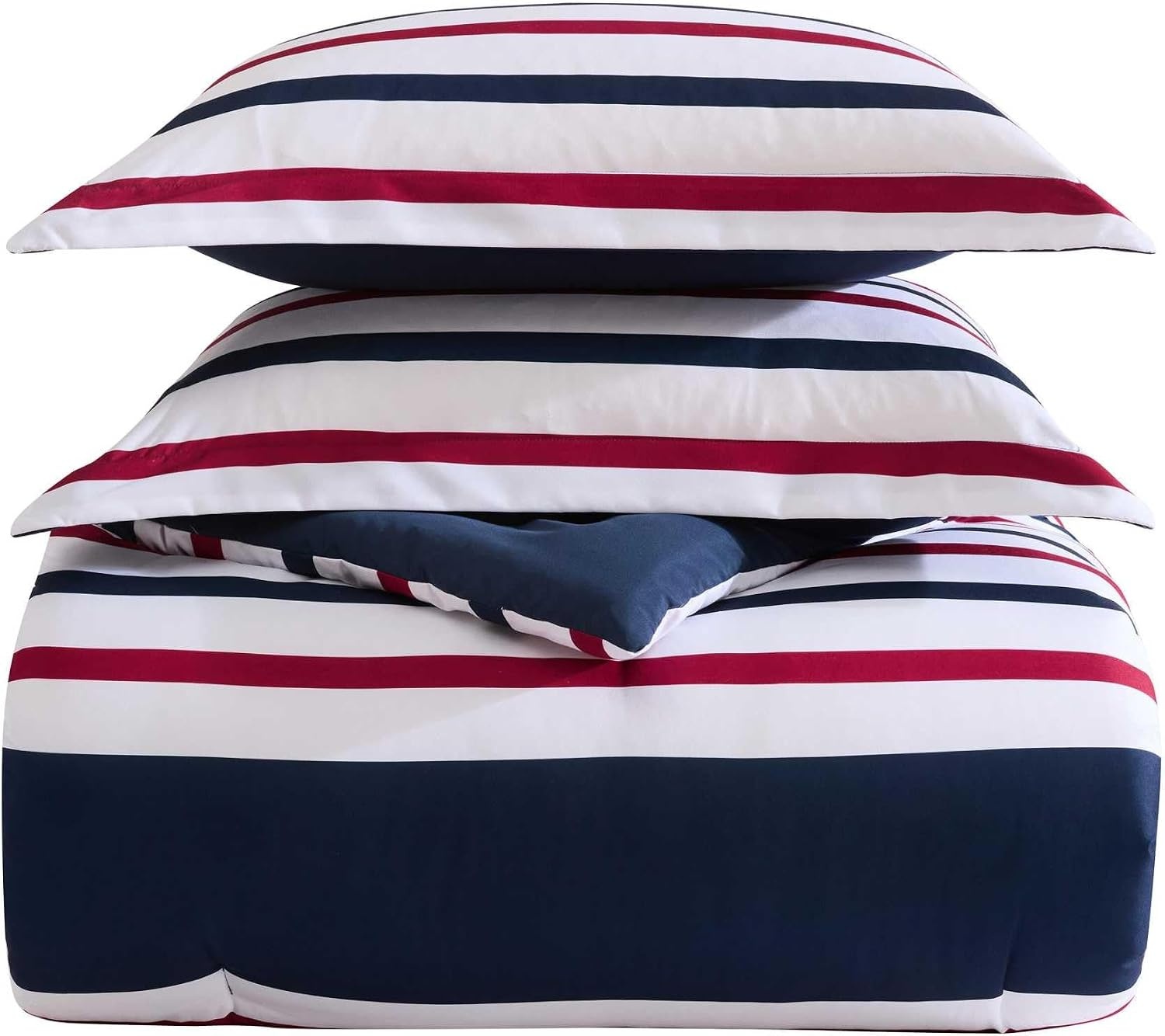 image:imageNautica Twin XL Comforter Set Soft amp Reversible Coastal Bedding with Matching Pillowcase Nautical Striped Bed Set Clove Hitch StripeSolid BlueClove Hitch StripeSolid Blue