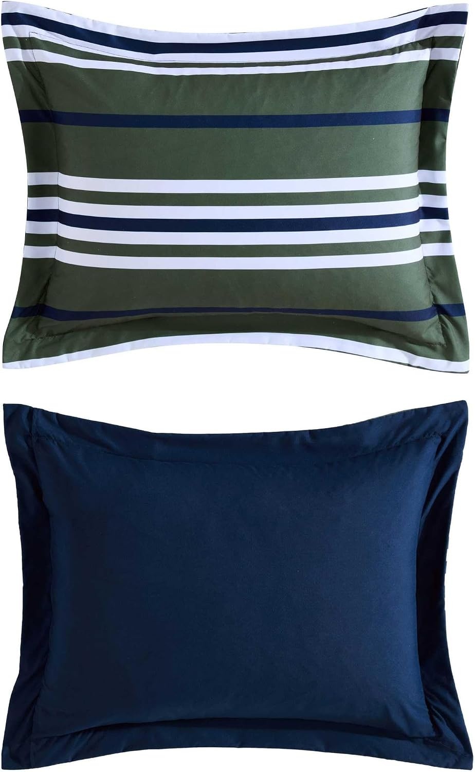 image:imageNautica Twin XL Comforter Set Soft amp Reversible Coastal Bedding with Matching Pillowcase Nautical Striped Bed Set Uphaul StripeSolid GreenUphaul StripeSolid Green