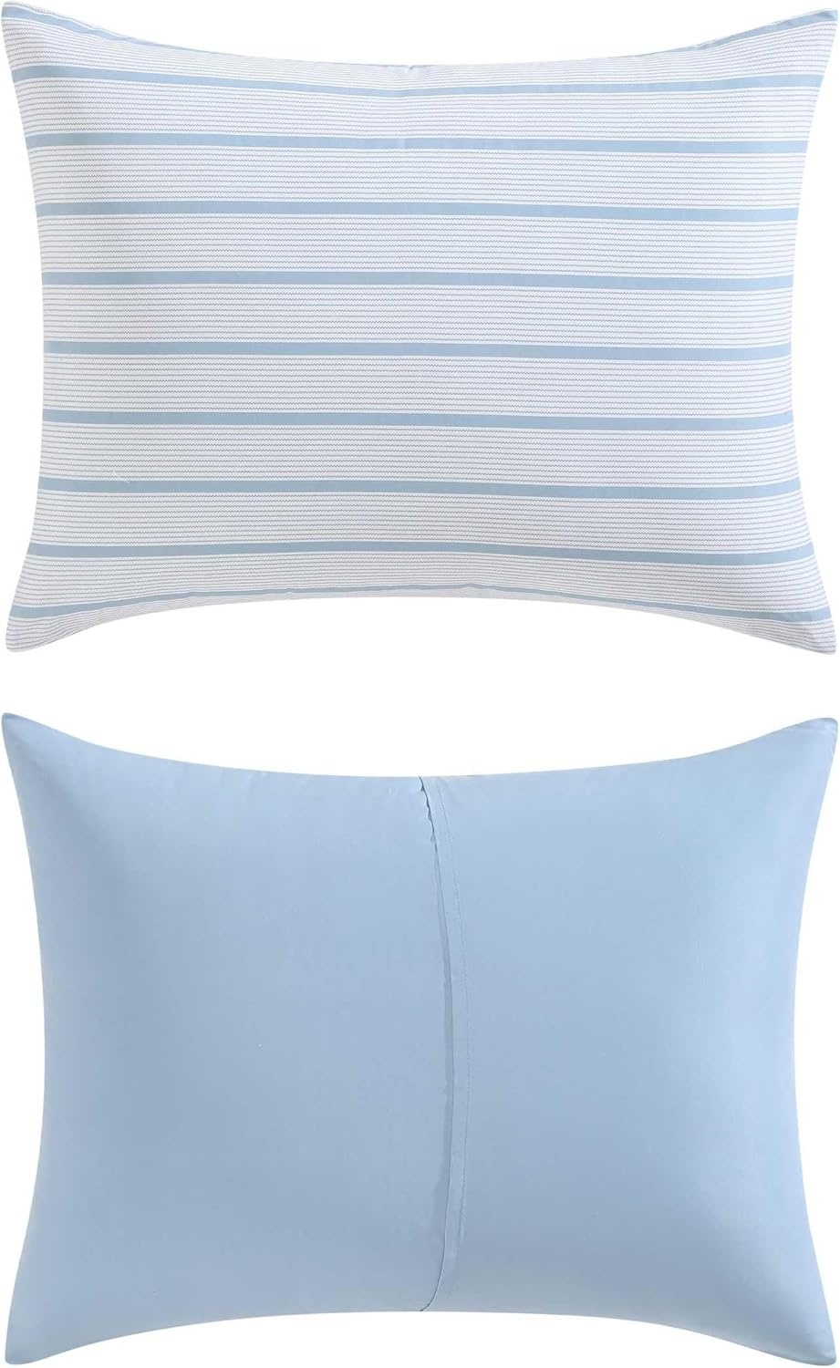 image:imageNautica Twin XL Size Comforter Set Reversible amp Soft Bedding Set with Matching Pillowcase Nautical Stripe Bedroom Bedding Park Stripe Sage GreenChambray Waves Solid Blue