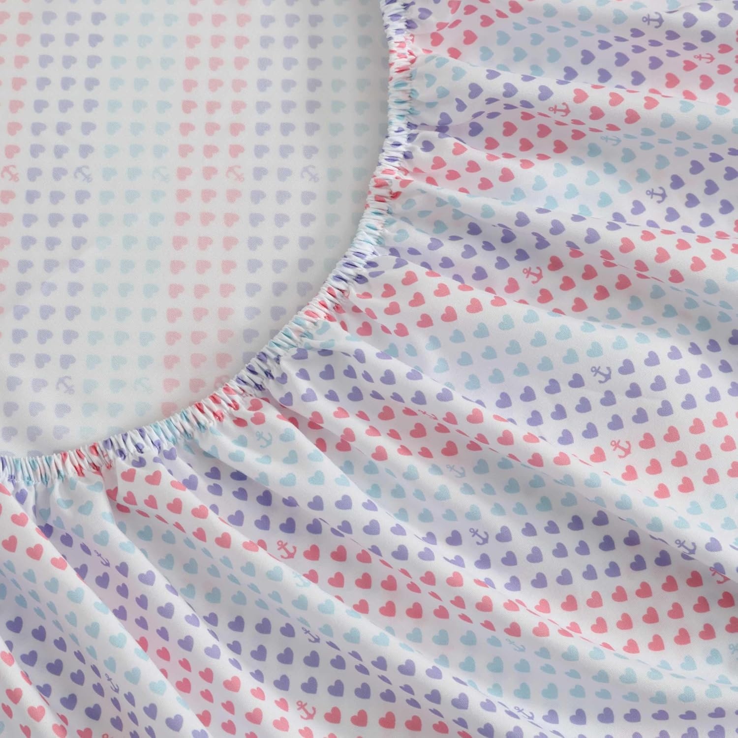 image:imageNautica Kids Twin XL Sheet Set UltraSoft Microfiber Bedding with Fully Elastic Fitted Sheet Coastal Kids Bed Set with Pillowcase Easy Care Bedding Branson SharksOswald Hearts Pink
