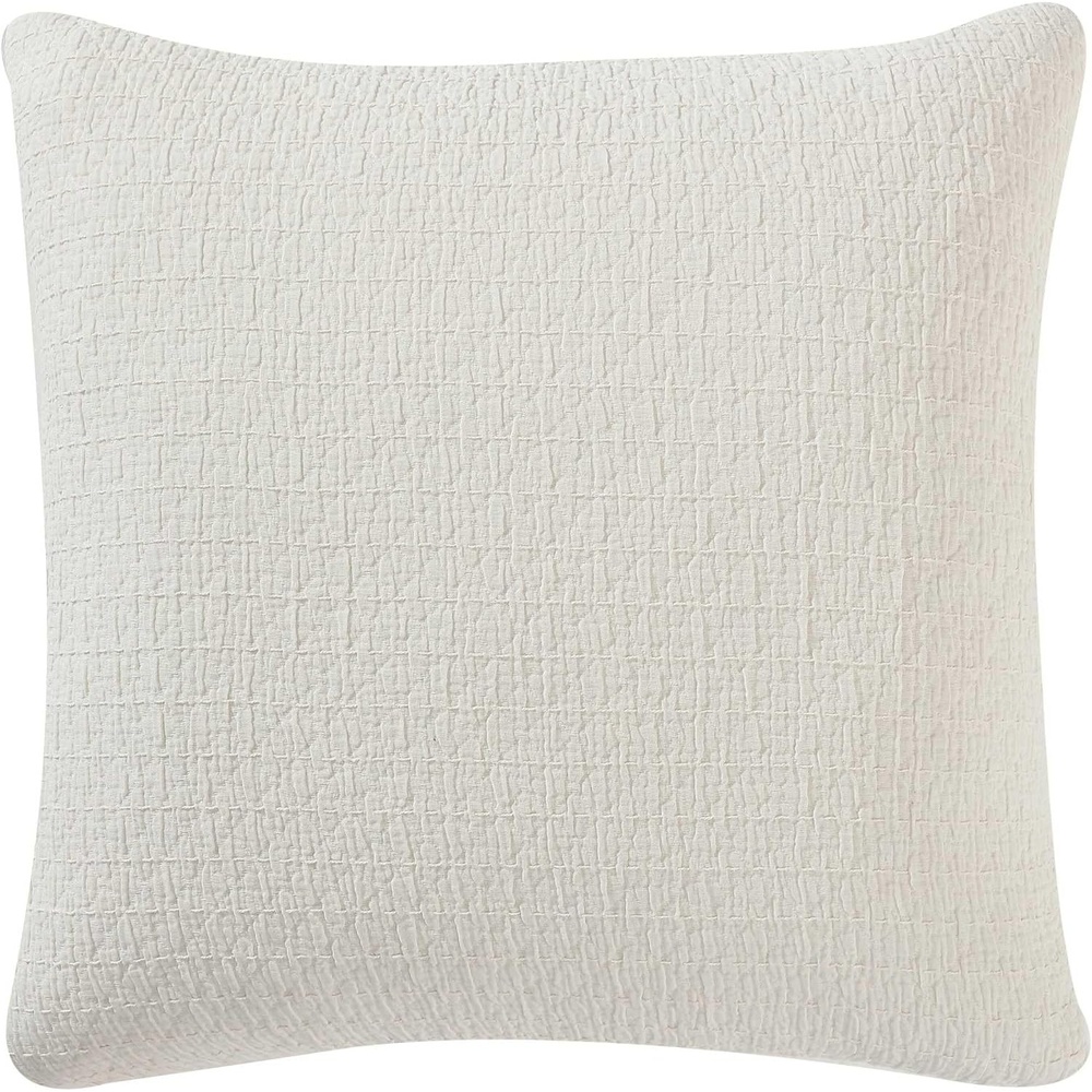 image:imageNautica Throw Pillow Super Soft Constructions with Zip Closure Ideal for Couch or Bed Coastal Home Essentials Wave Texture Blue 20 x 20Wave Texture White
