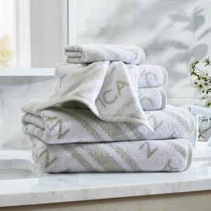 Nautica – Bath Towels, 100% Soft & Absorbent Plush Cotton Towels with Yarn Dye Loops, Medium Weight Bathroom Towels (Cruise Along Blue, 6 Piece)(Minera Green)