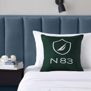 Nautica – Decorative Pillow, Soft & Plush Printed Throw Pillow, Square Pillow for Bed or Couch (Flag Blue, 18″ x 18″)(N83 Boat Green)