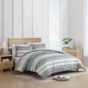Nautica – Twin Comforter Set, Woven Cotton Bedding with Matching Sham, Medium-Weight for All Seasons, Dorm Essentials, Oeko-Tex Certified (Prospect Harbor Green)(Prospect Harbor Green)
