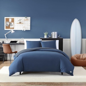 Nautica – Twin Duvet Cover Set, Soft Reversible Microfiber Bedding with Matching Sham, Solid Home Decor for All Seasons (Longdale Navy, Twin)(Longdale Navy)