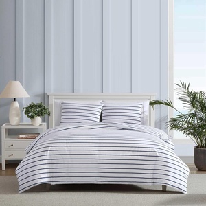Nautica – Twin Duvet Cover Set, Super Soft Cotton Bedding with Matching Sham(s), Casual Home Decor, Oeko-Tex Certified (Plot Blue, Twin)(Brenton Stripe Navy)