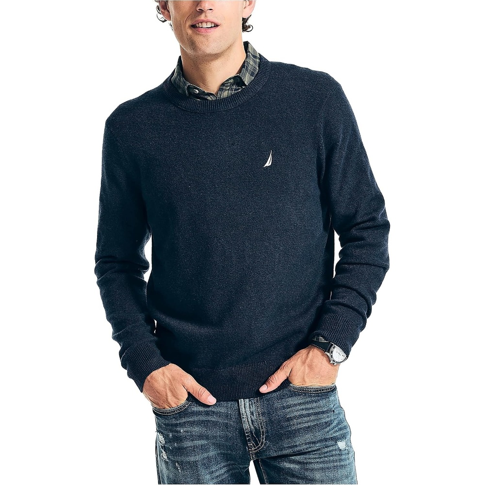 image:imageNautica Mens Nautica Sustainably Crafted Crewneck SweatshirtNavy