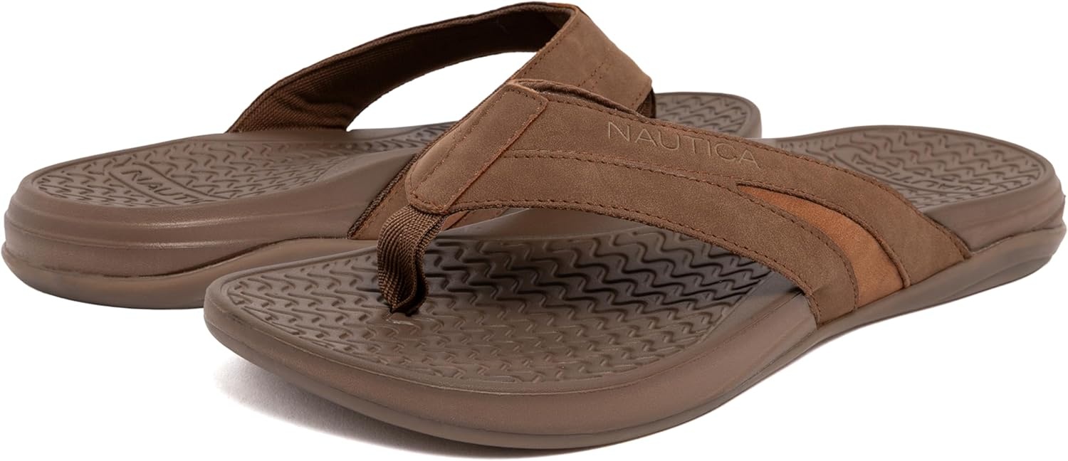 image:imageNautica Mens Flip Flop Beach Sandal Boat Slide Water SlippersTandanix