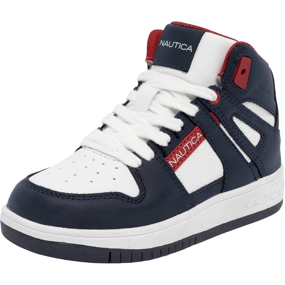 image:imageNAUTICA Kids Boys and Girls High Top Shoe Casual Fashion Basketball Boot Sneakers Big KidLittle Kid Sizes  HorizonAmericanasilvester