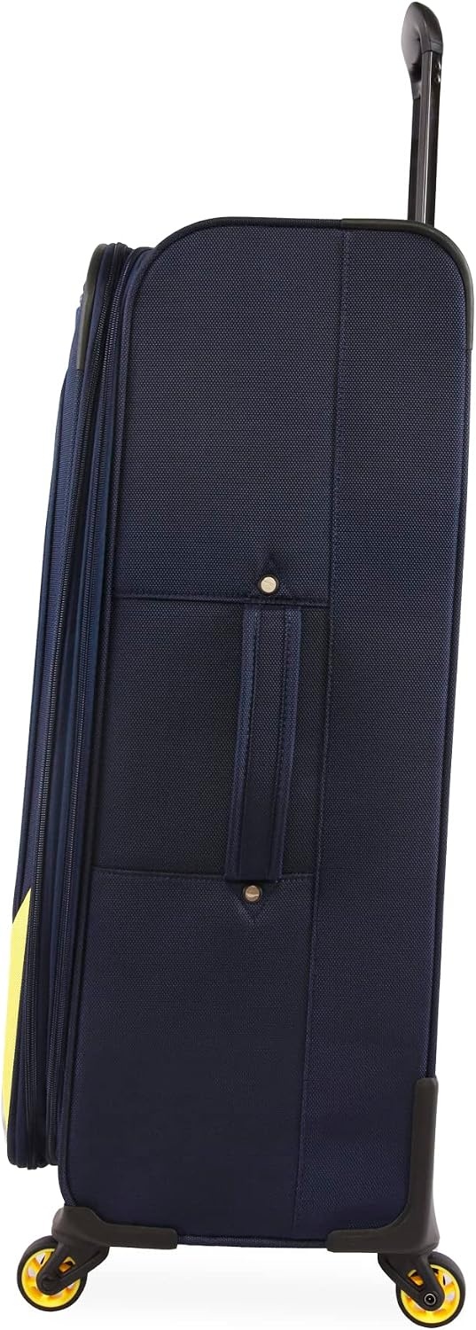 image:imageNautica Helios 2pc Softside Luggage SetNAVY YELLOW