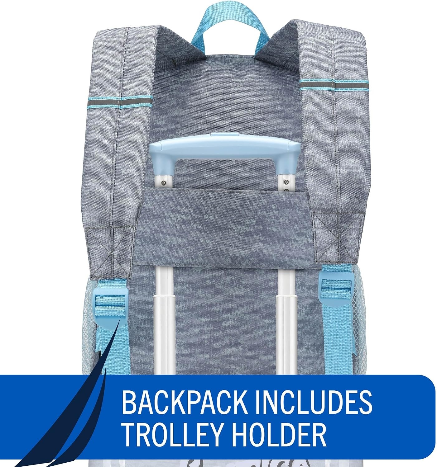 image:imageNautica Kids 5pc Luggage Set 18 Hardside Carryon Suitcase Pastel Shell Airline Approved Rolling Upright With Wheels 5pc Travel SetPolar Voyage 5pc Travel Set