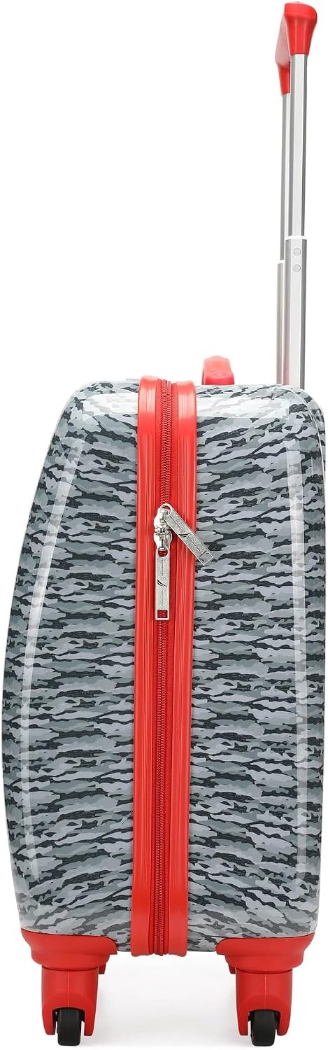 image:imageNautica Kids 5pc Luggage Set 18 Hardside Carryon Suitcase Pastel Shell Airline Approved Rolling Upright With Wheels 5pc Travel SetShark Attack