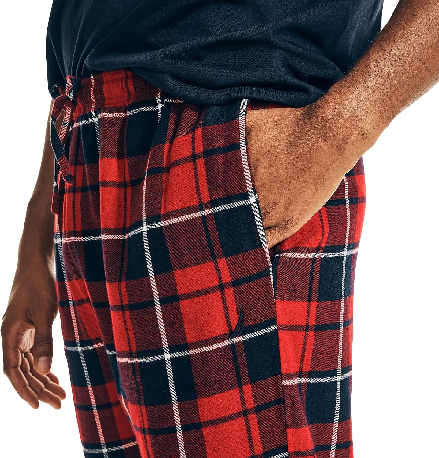 image:imageNautica Mens Flannel Pajama SetDeep Anchor Heather
