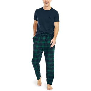 Nautica Men’s Flannel Pajama Set(Navy)