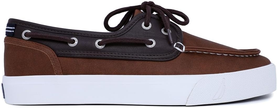image:imageNautica Mens Casual Boat Shoes MocToe Loafers with Cushioned Insole Deck Fashion SneakerTan Brown Mix